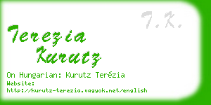 terezia kurutz business card